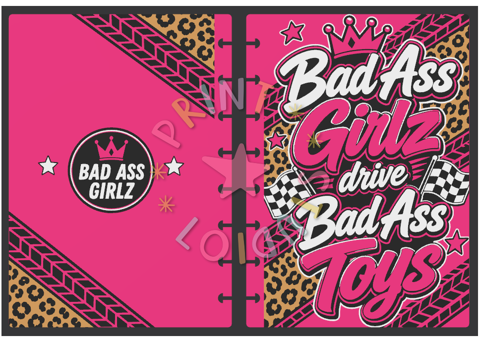 Bad Ass Girlz Drive Bad Ass Toys Notebook