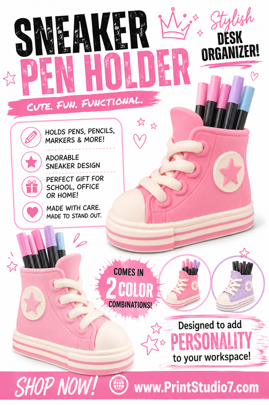 Hightop Shoe Pen Holder