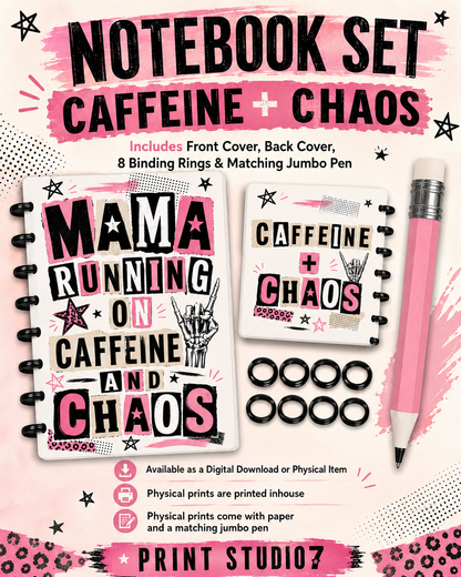 Caffeine & Chaos Notebook