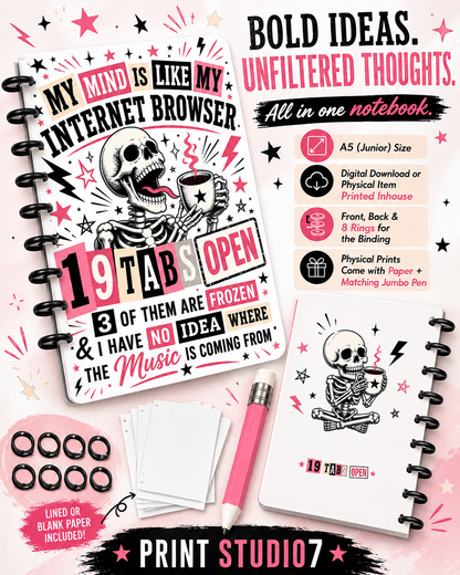 19 Tabs Open Notebook