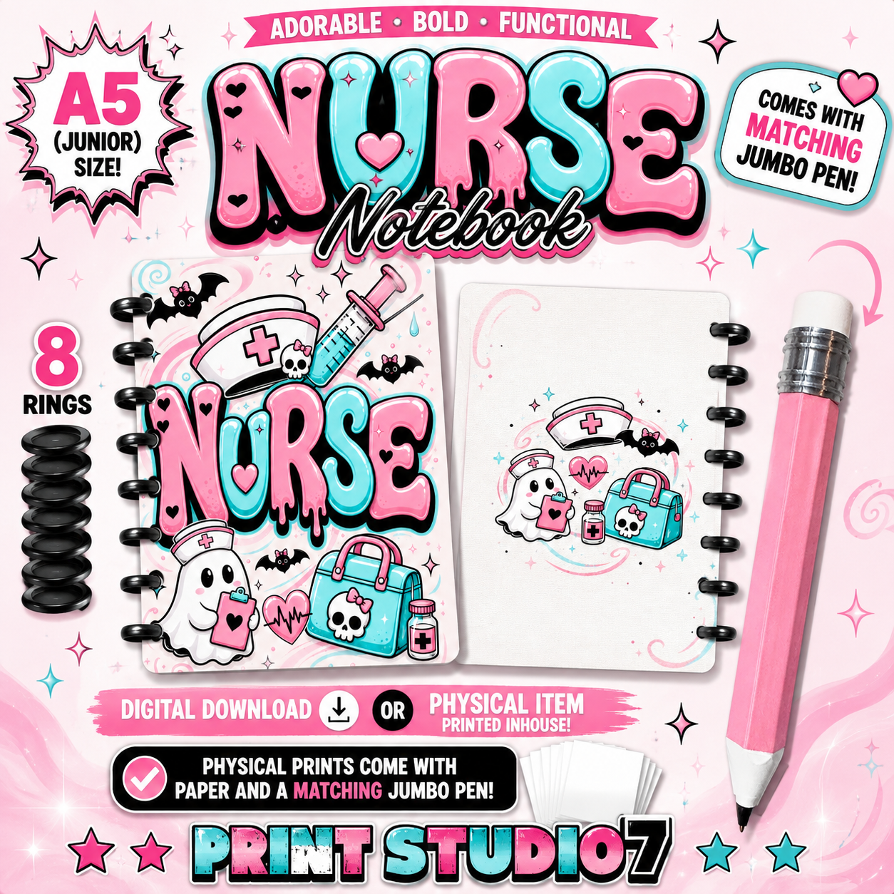 Halloween Nurse Notebook