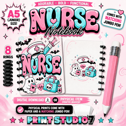 Halloween Nurse Notebook