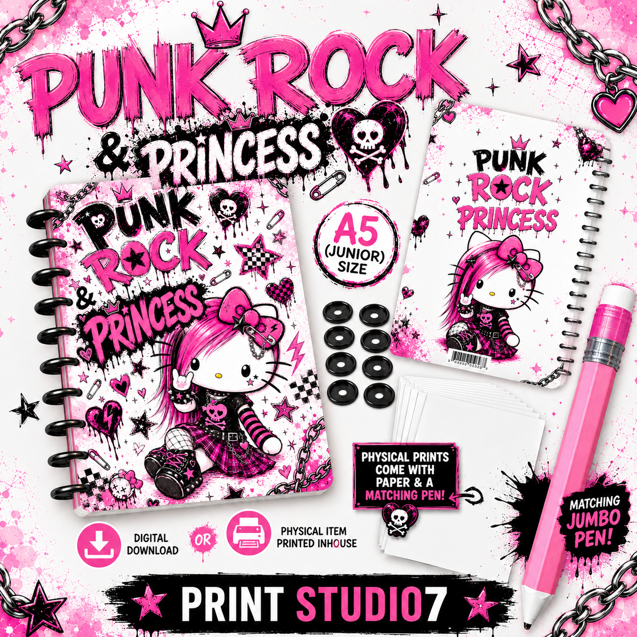 Punk Rock Princess Notebook