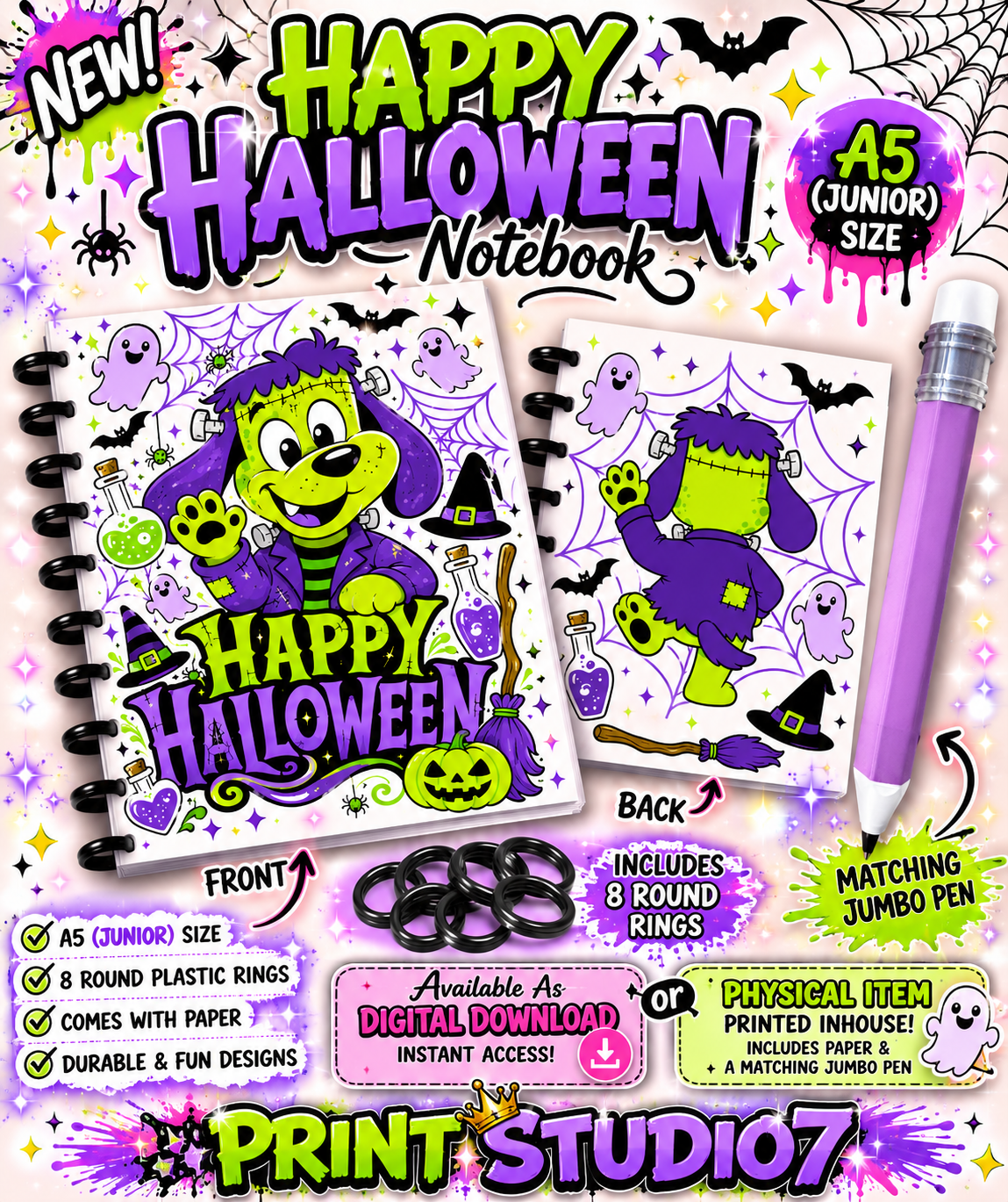 Halloween Pup Notebook