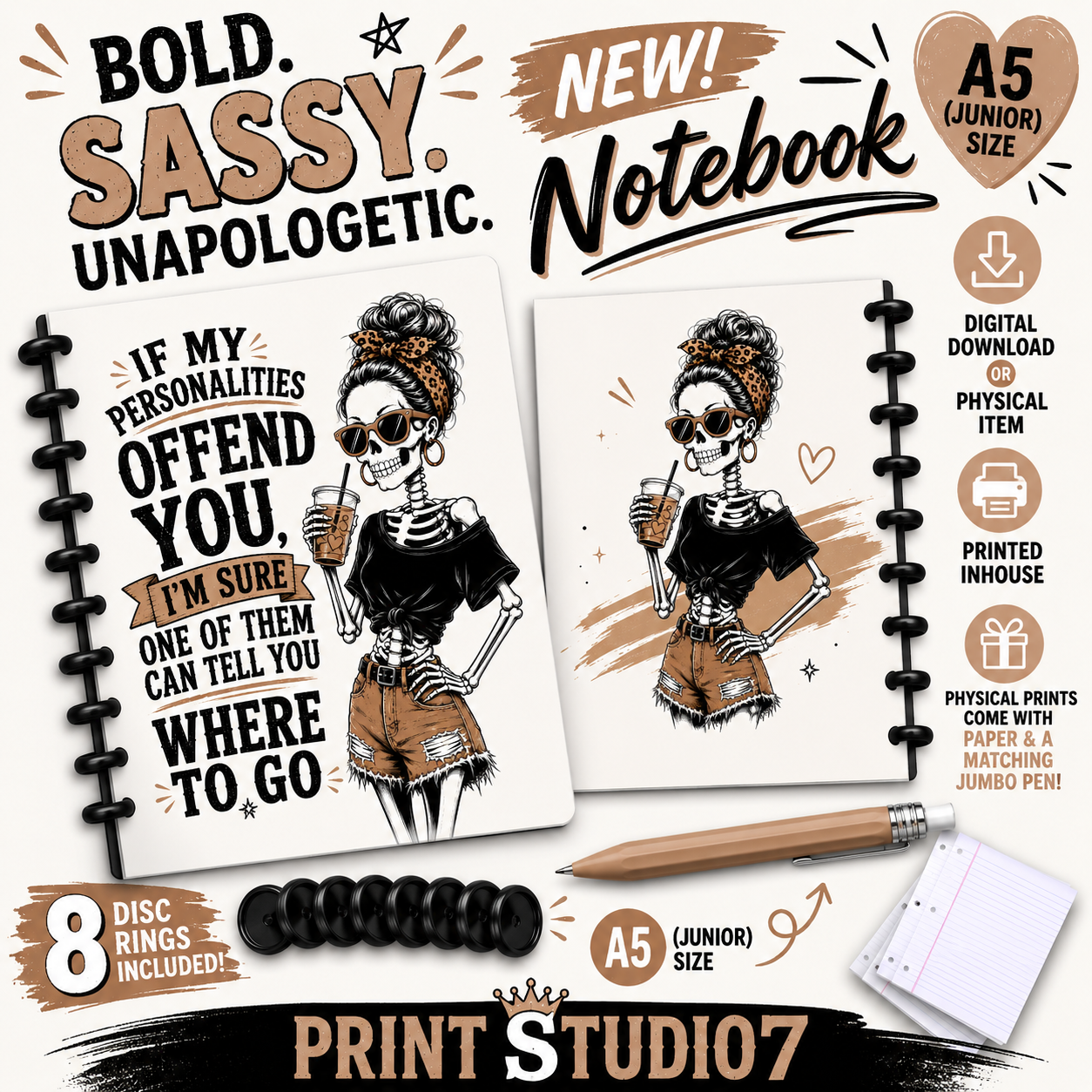 If My Personalities Offend You Notebook
