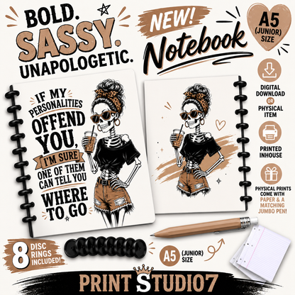If My Personalities Offend You Notebook