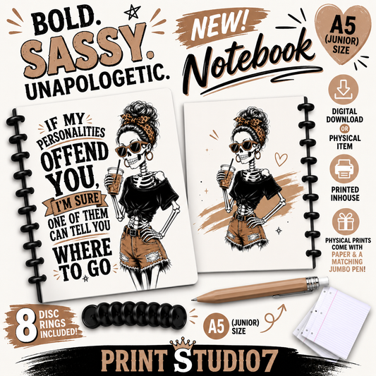 If My Personalities Offend You Notebook