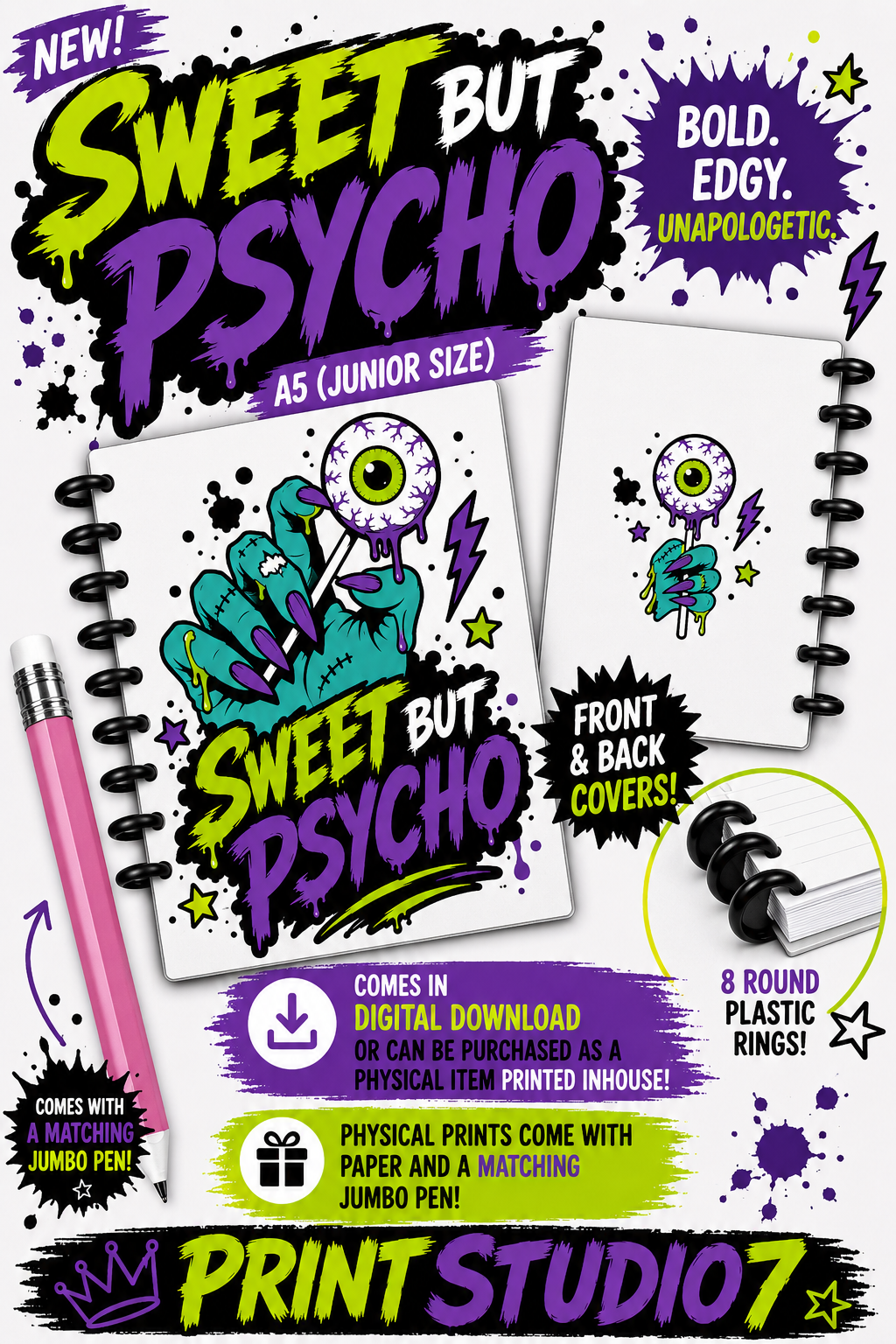 Sweet But Psycho  Notebook