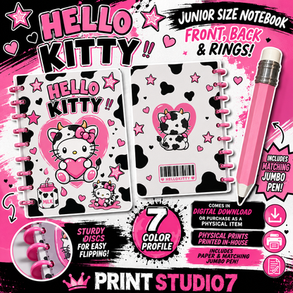 Kitty Cow Notebook + BONUS