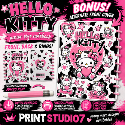Kitty Cow Notebook + BONUS