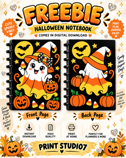 **FREEBIE** Digital Candy Corn Notebook