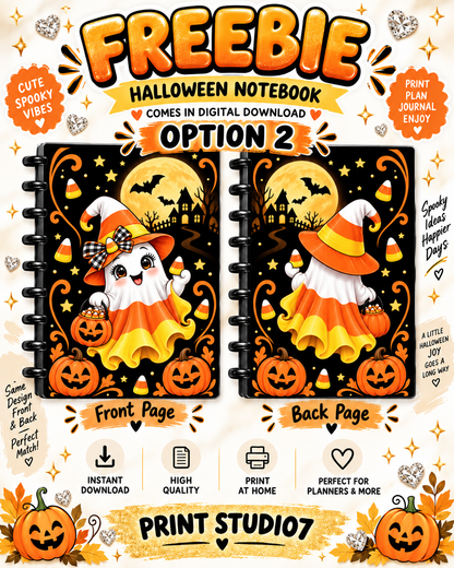 **FREEBIE** Digital Candy Corn Notebook