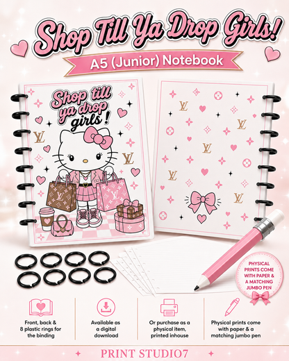 Shop Till Ya Drop Girls Notebook
