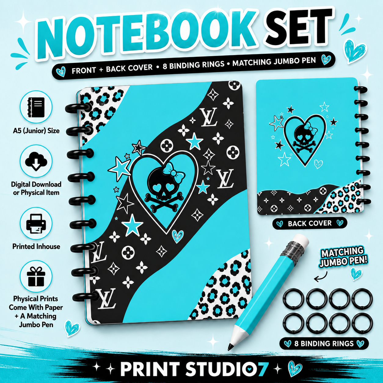 Luxury Skull Notebook