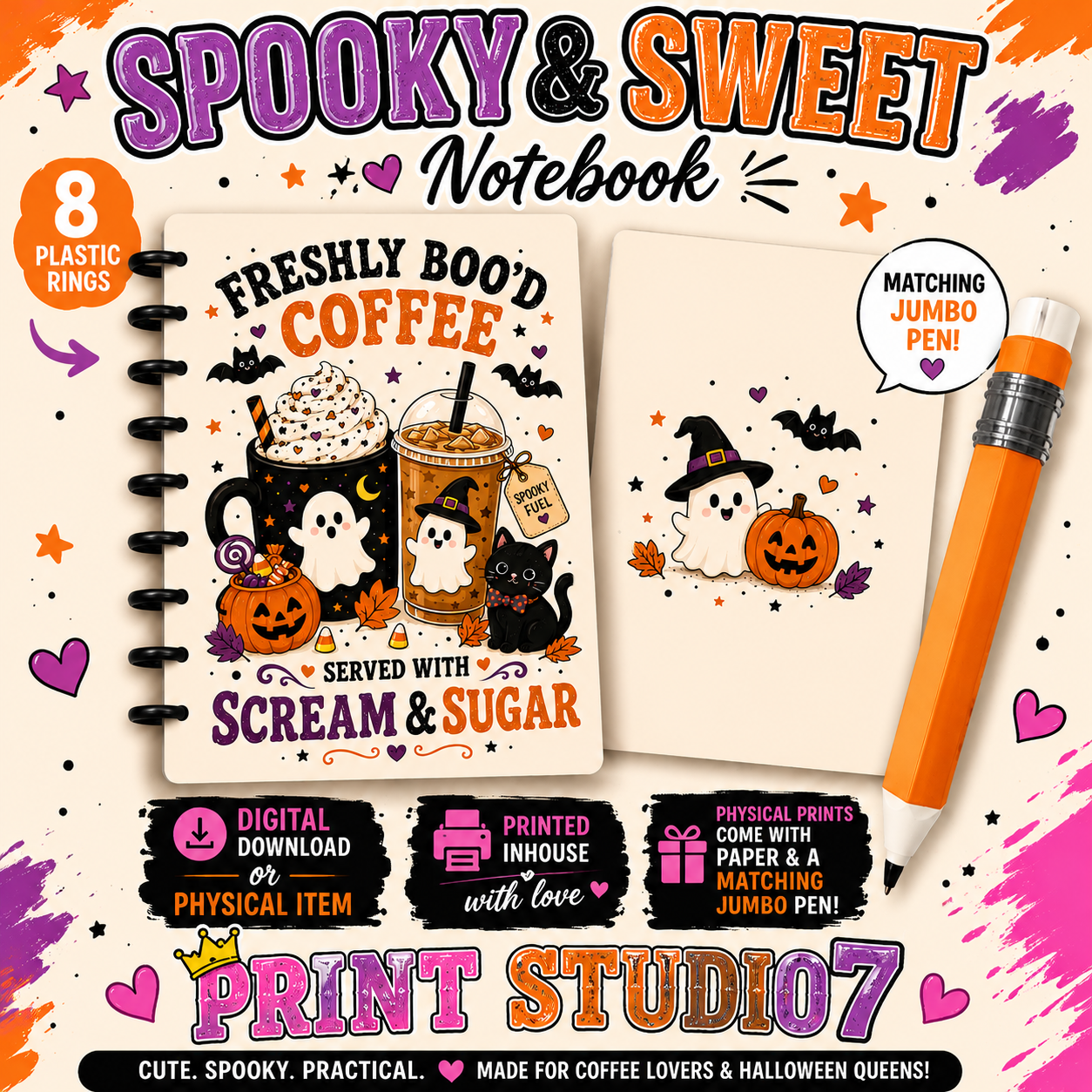 Freshly Boo'd Coffee Notebook