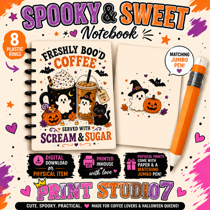 Freshly Boo'd Coffee Notebook