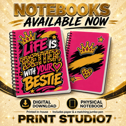 Life Is Better With Your Bestie Notebook