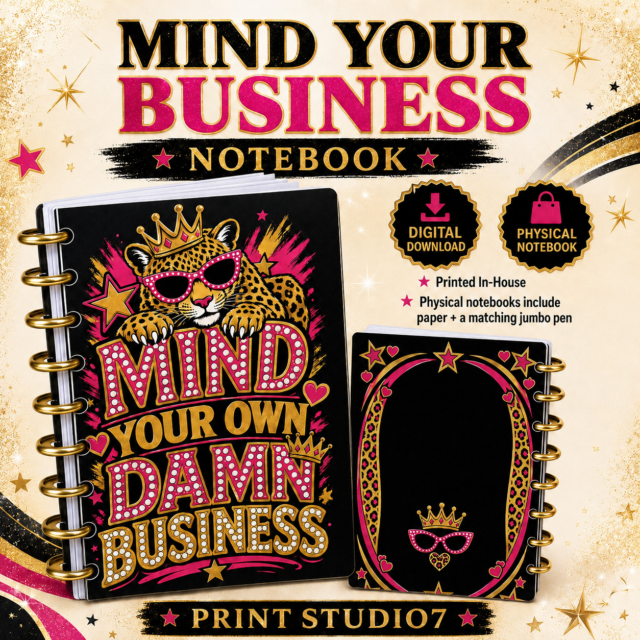 Mind Your Own Damn Business Notebook