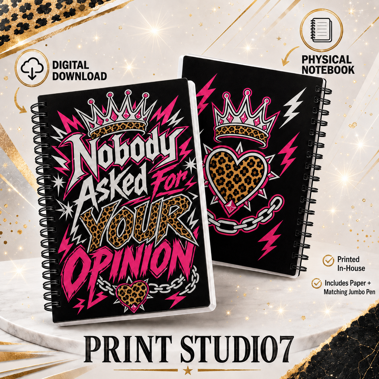 Nobody Ask For Your Opinion (Leo) Notebook