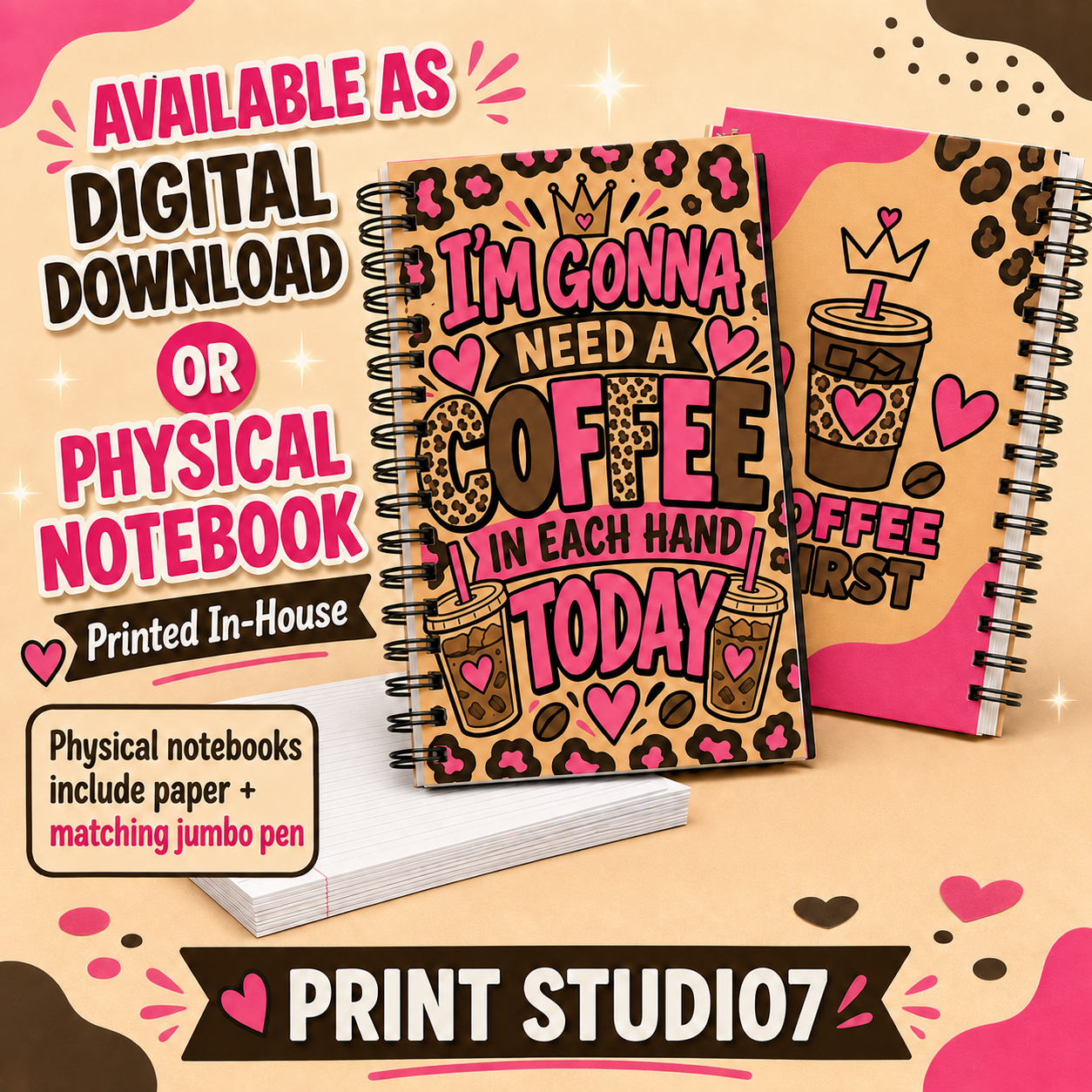 Coffee In Each Hand Notebook