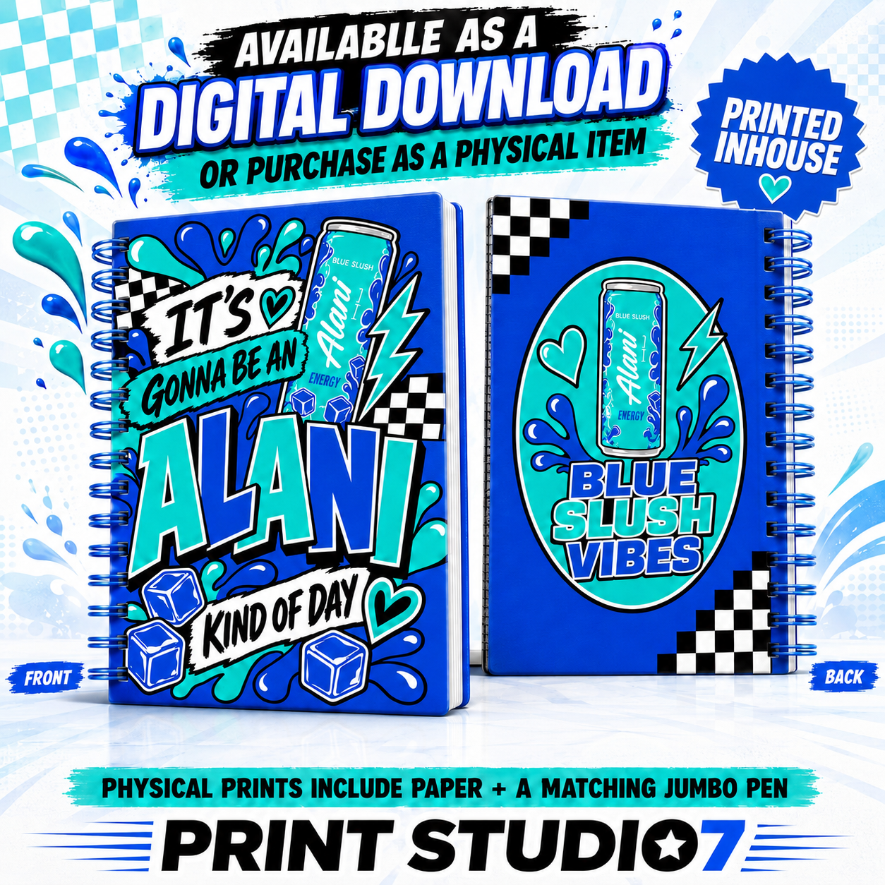 Blue Slush Notebook