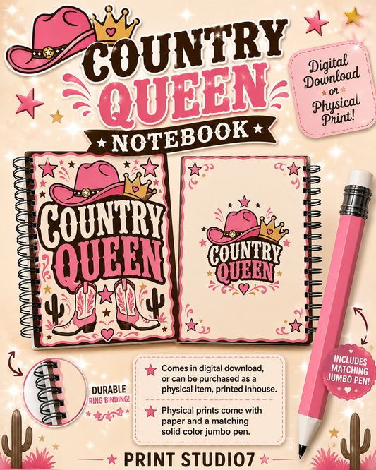 Country Queen Notebook