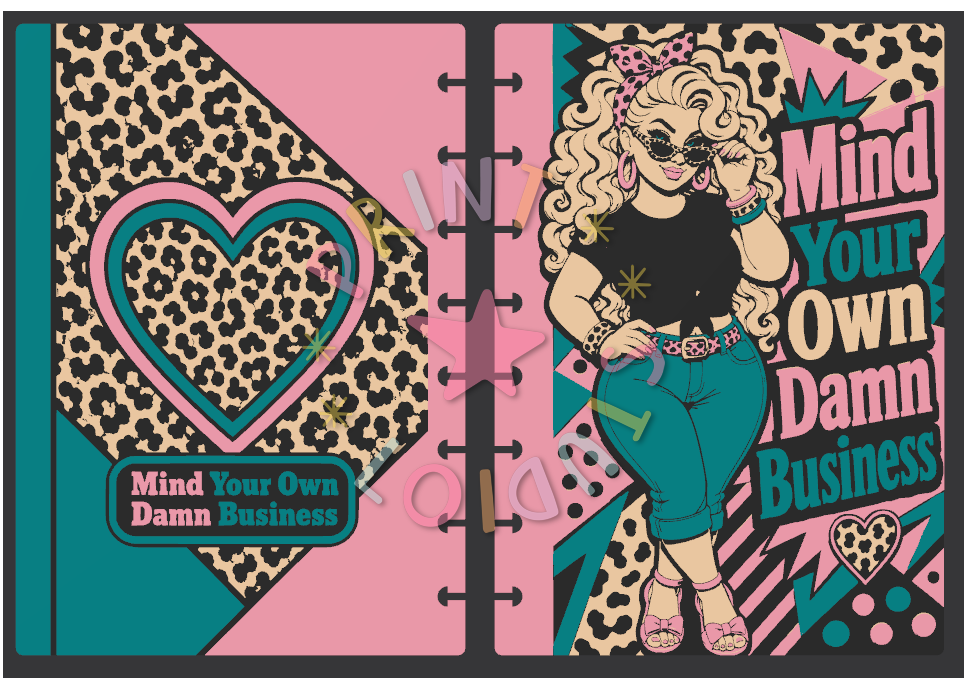 Mind Your Own Business (Girl) Notebook