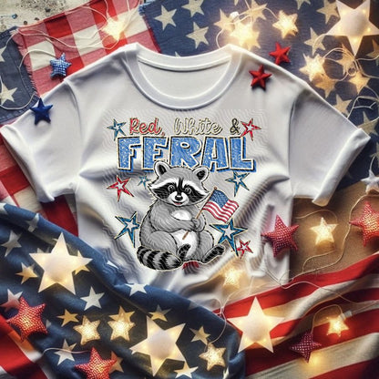 Red White Feral Shirt