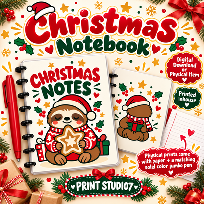 Christmas Notes Notebook