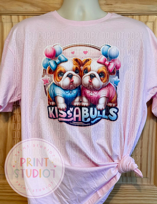 EXCLUSIVE DESIGN KissAbulls Bulldogs Pink T-shirt