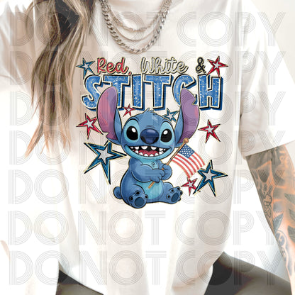 Red White Stitch Shirt