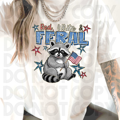 Red White Feral Shirt
