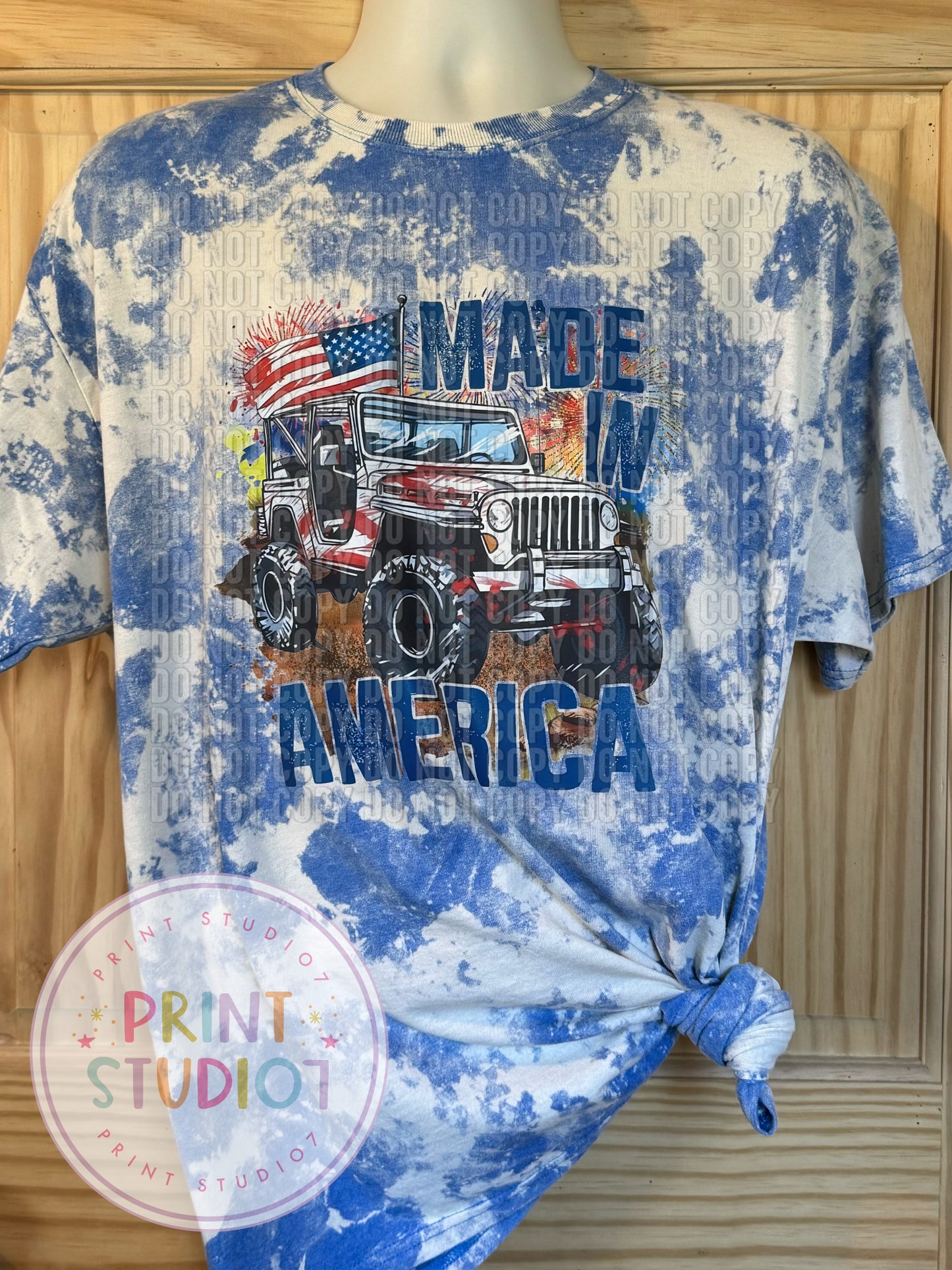 Exclusive Made In America Bleached Blue