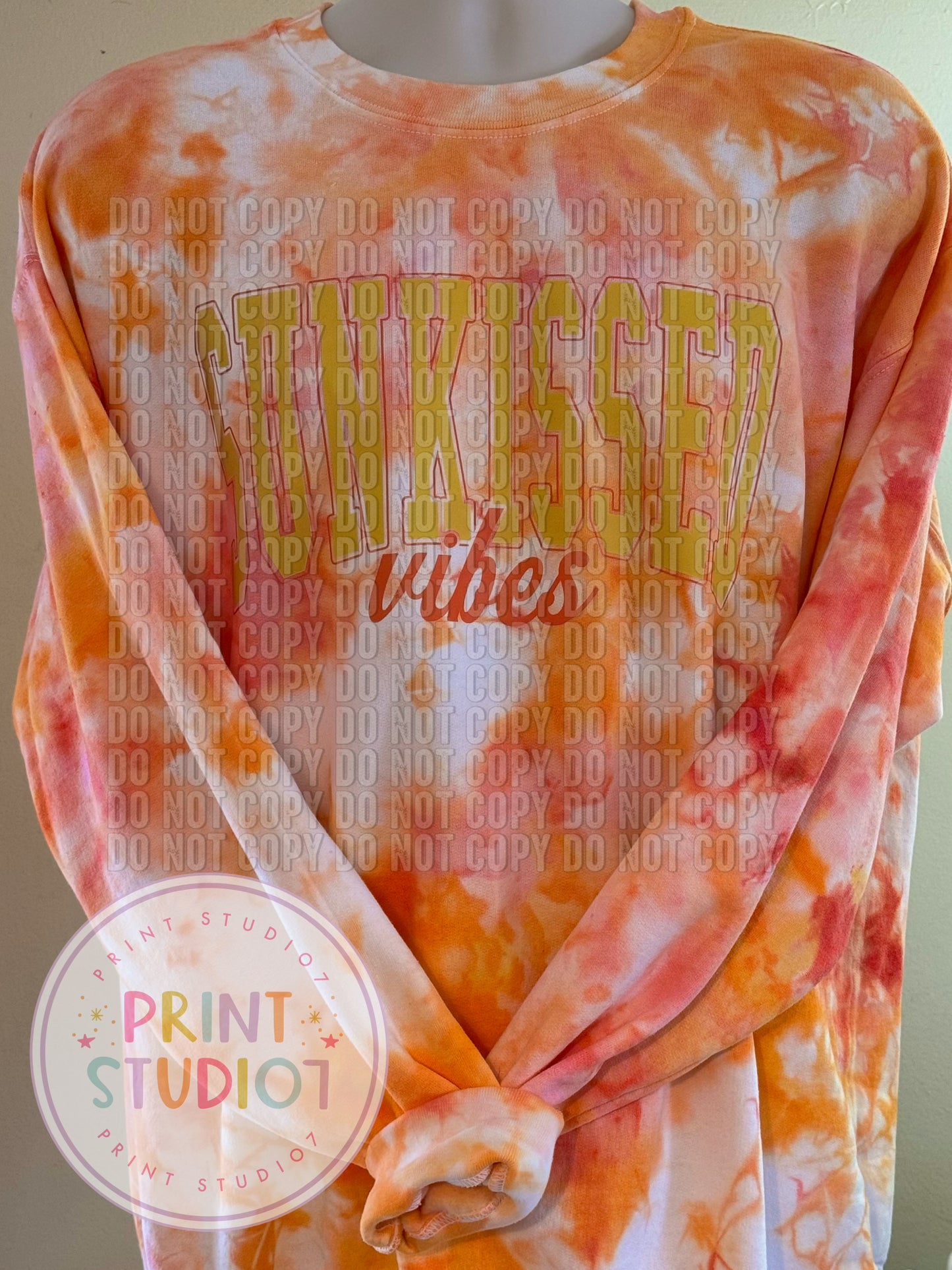 Sunkissed Vibes Crewneck Sweatshirt Dyed