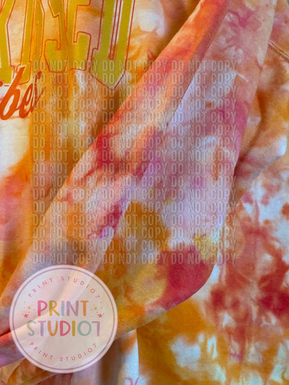 Sunkissed Vibes Crewneck Sweatshirt Dyed