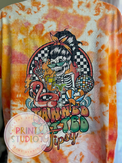 Summer Tanned Tatted And Tipsy Dyed