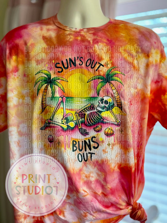Summer Suns Out Buns Out Dyed