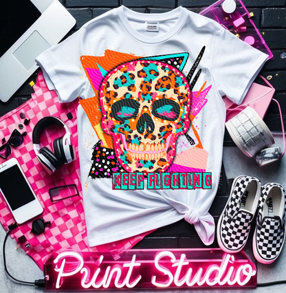 Keep Fighting Neon Shirt