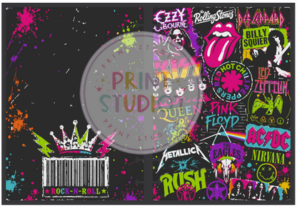 Unique Neon Rock-n-Roll Notebook