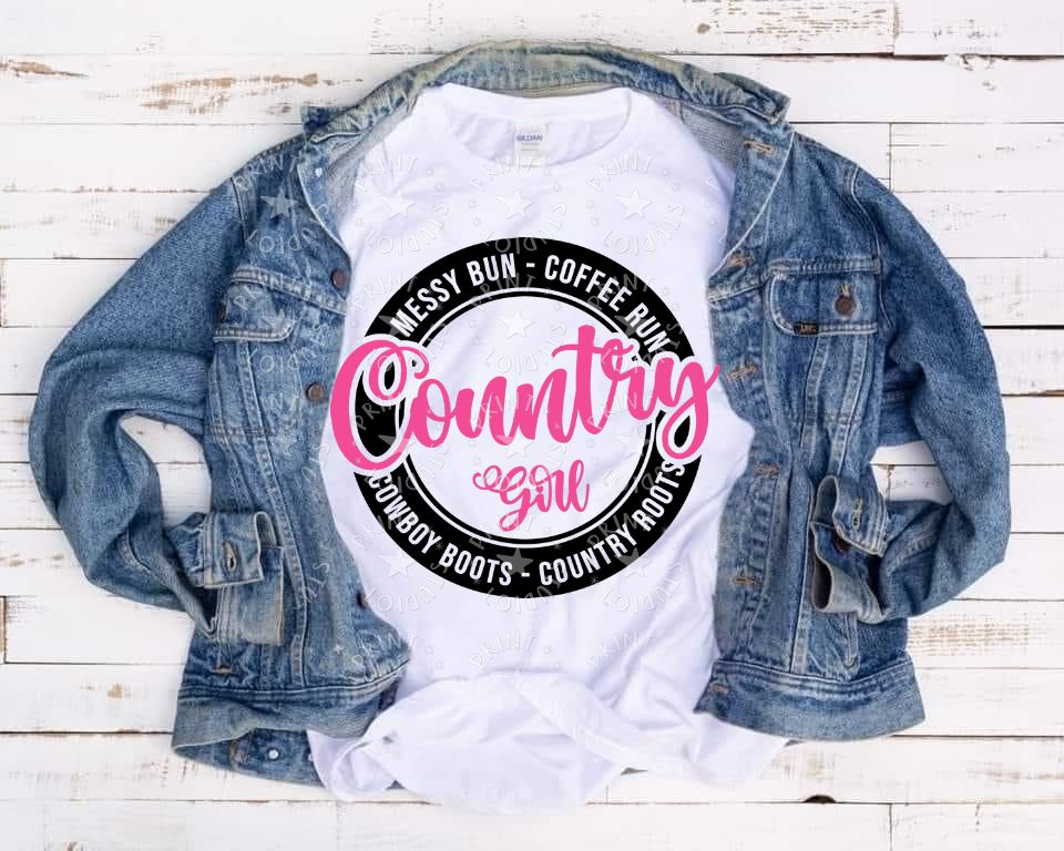 Country Girl Black-Pink