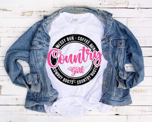 Country Girl Black-Pink