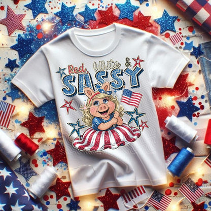 Red White Sassy Shirt