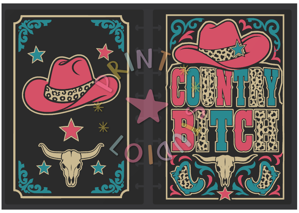 Country Bitch (2) Notebook