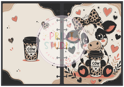 Cow Coffee Notebook