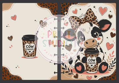 Cow Coffee Notebook