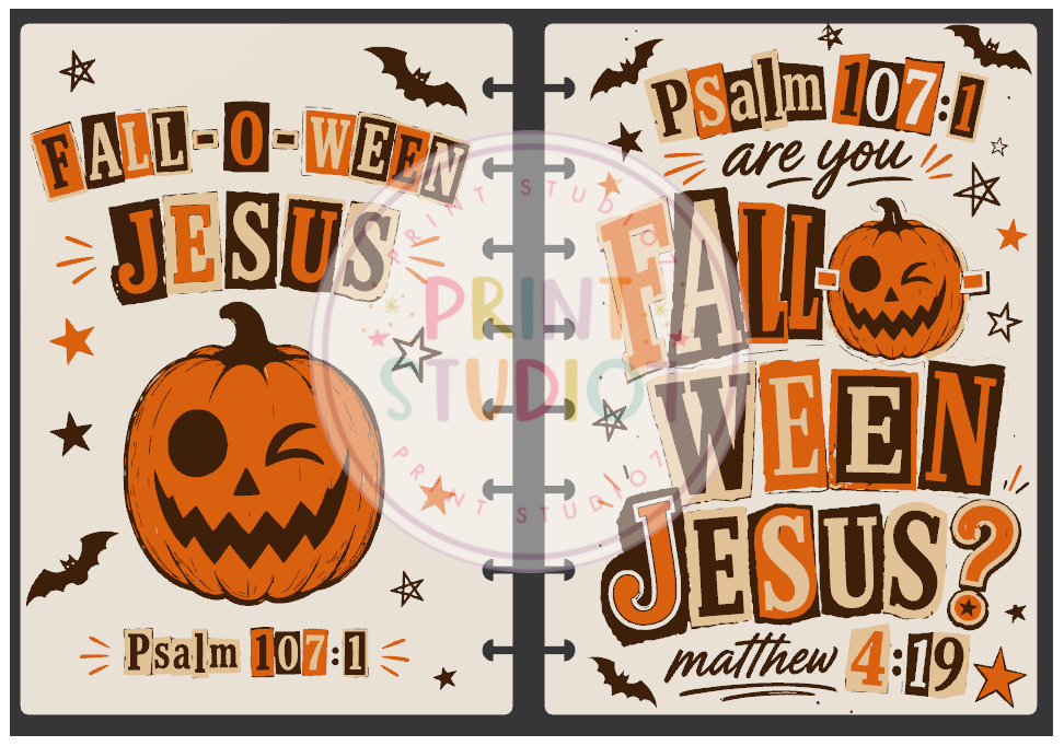 Fall_o_Ween Jesus Notebook