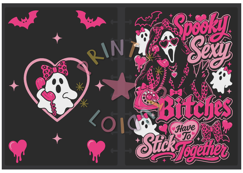 Ghostface Spooky Bitches Notebook