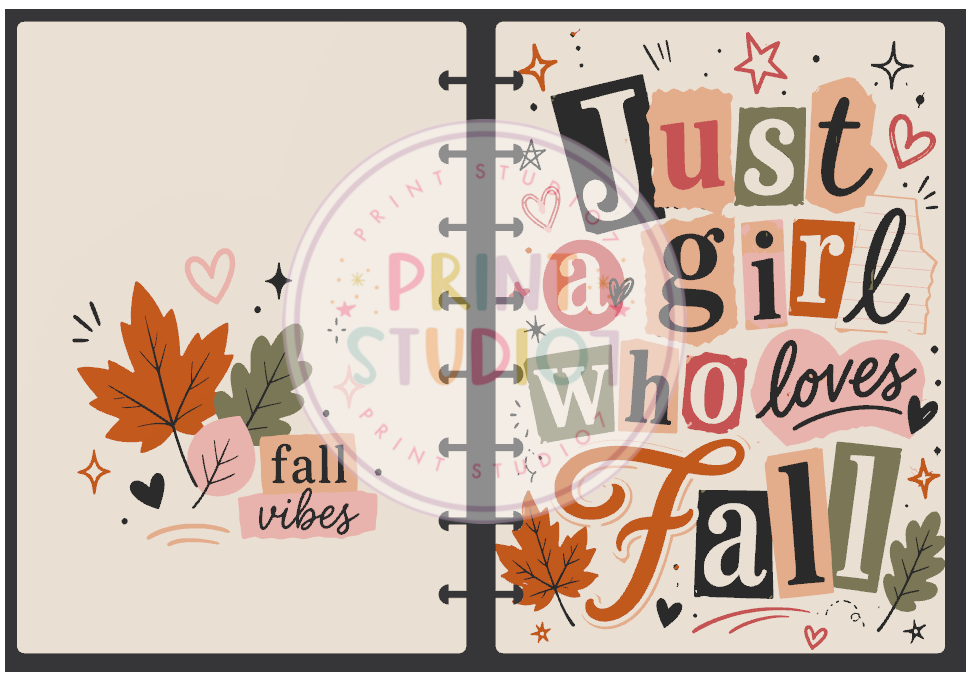 Just A Girl Who Loves Fall Notebook