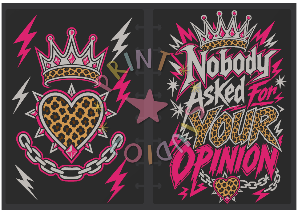 Nobody Ask For Your Opinion (Leo) Notebook