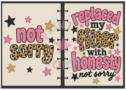 Replaced My Filter With Honesty Notebook